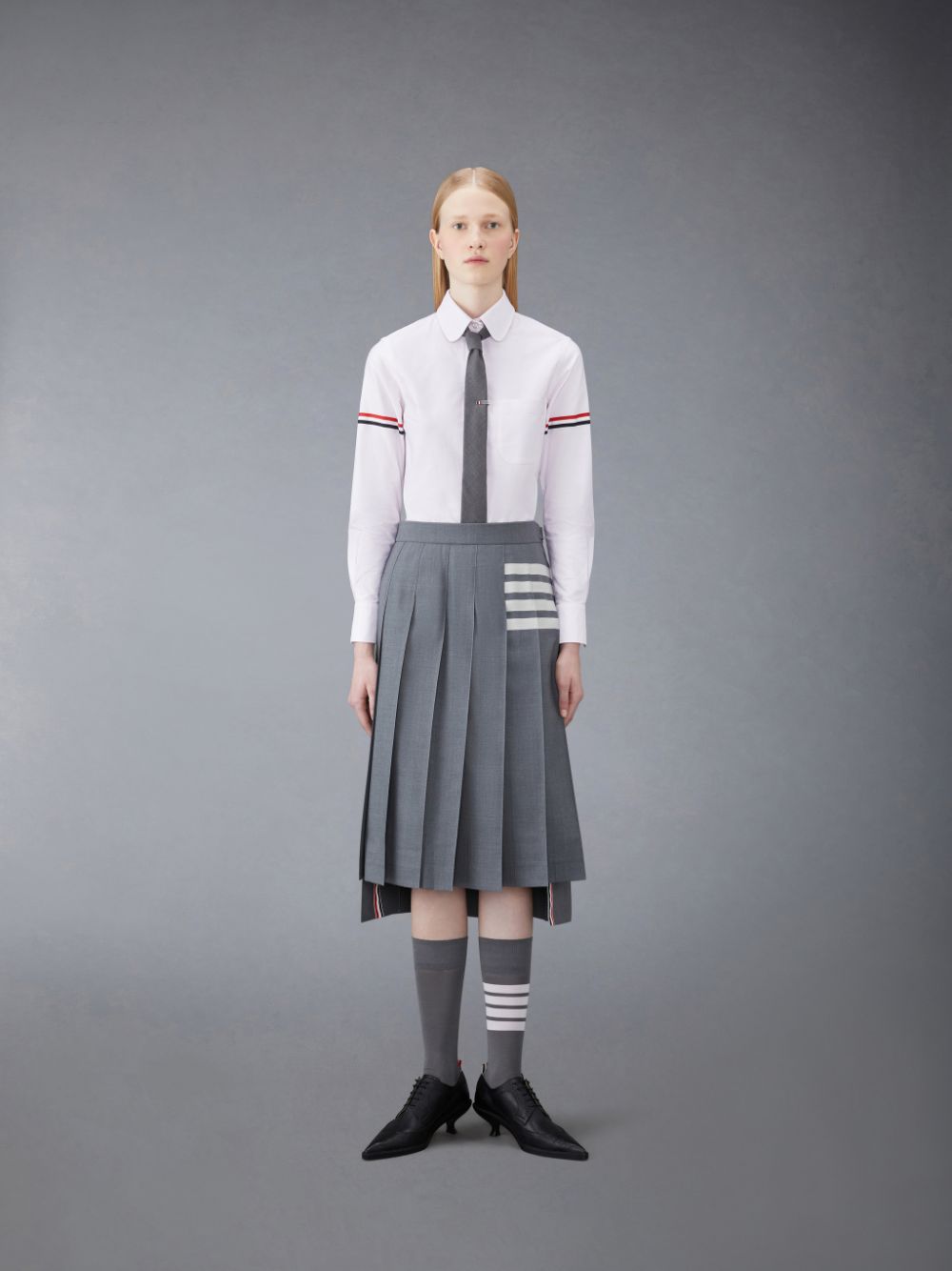 Thom Browne Stripe Oxford Armband Classic Round Collar Donna Camicie Rosa | LZG99W16864