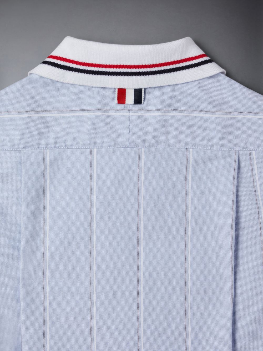 Thom Browne Stripe Oxford Polo Ragazzo Camicie Blu | TGW15J49560