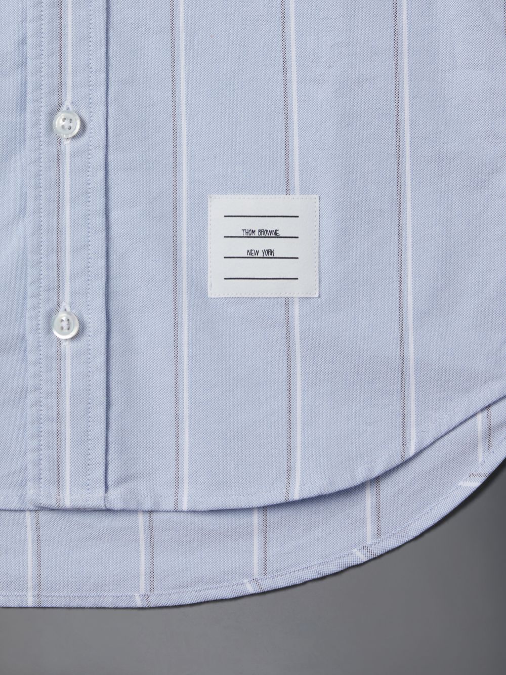 Thom Browne Stripe Oxford Polo Ragazzo Camicie Blu | TGW15J49560