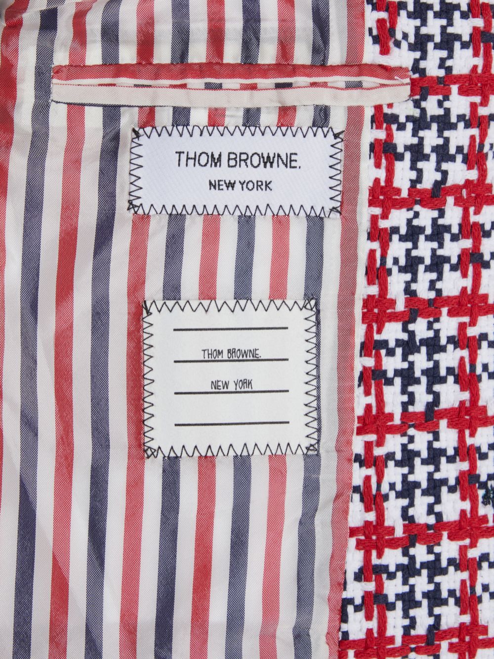 Thom Browne Summer Tweed Fray Sport Ragazzo Giacche Bianche | XAM84Y89967