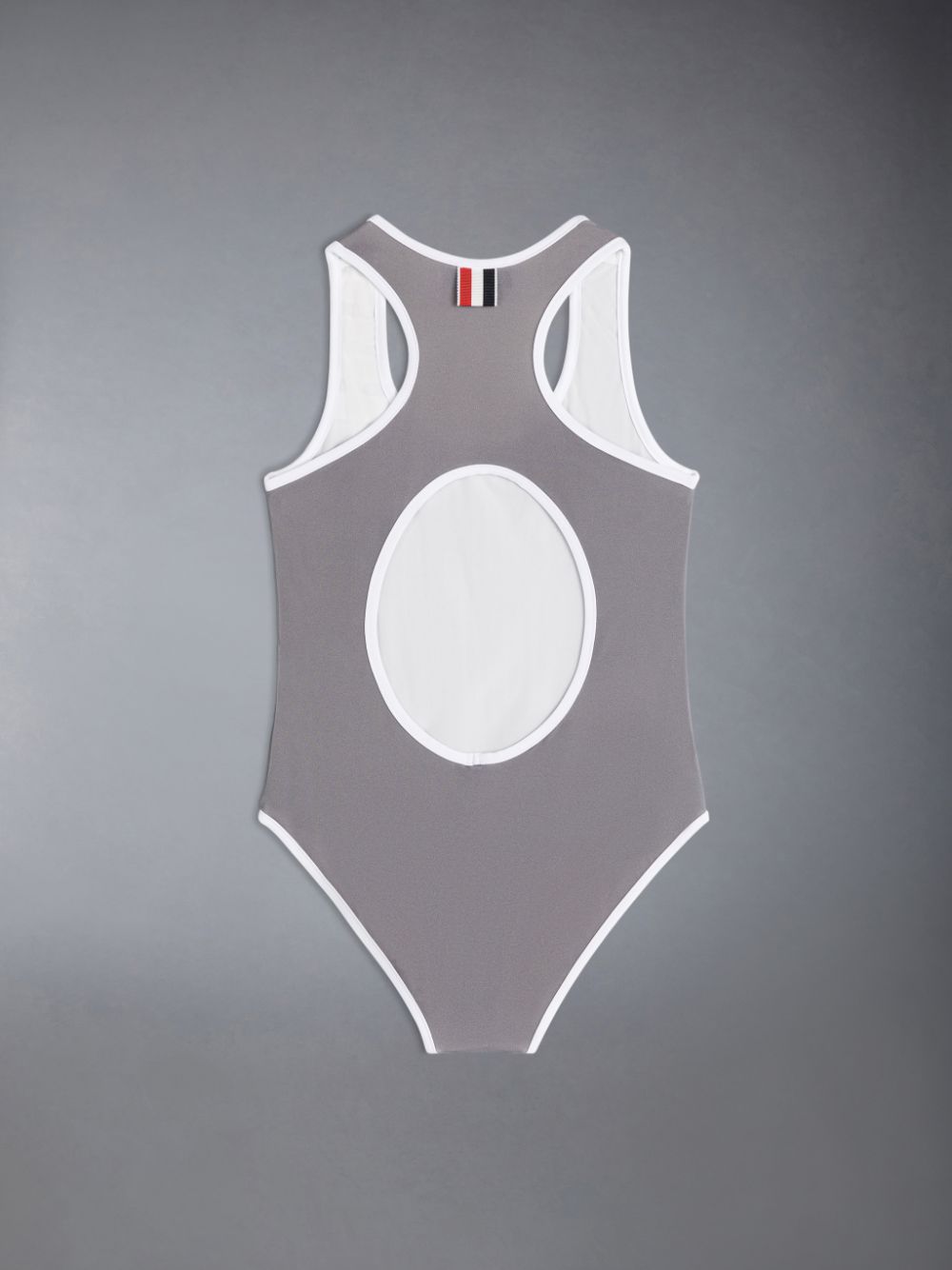 Thom Browne Swim Tech 4-Bar One Piece Ragazzo Costumi Da Bagno Grigie | PMV30P62333