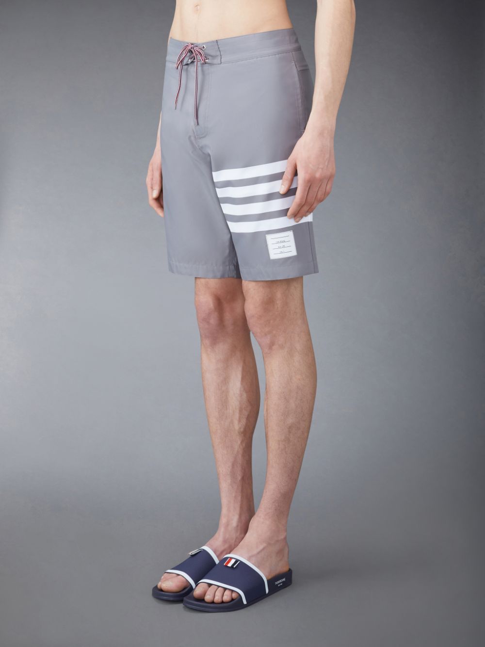 Thom Browne Swim Tech 4-Bar Uomo Boardshort Grigie | BGJ75Z41300