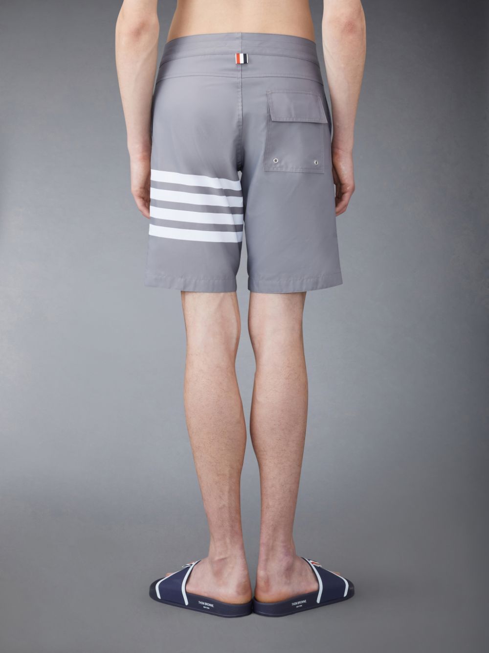 Thom Browne Swim Tech 4-Bar Uomo Boardshort Grigie | BGJ75Z41300