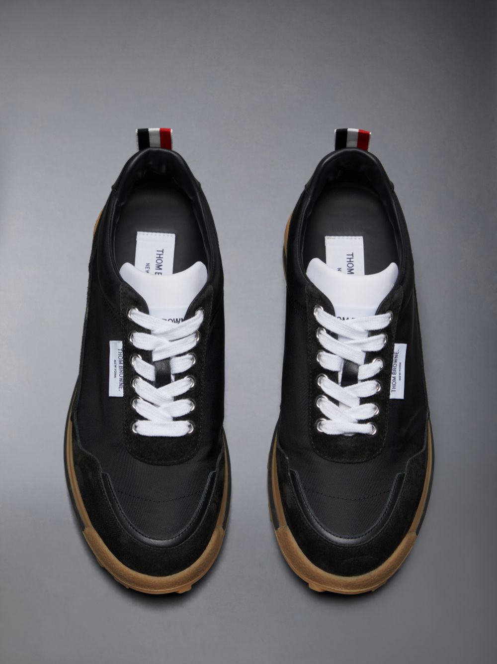 Thom Browne Tech Nylon Alumni Donna Sneakers Nere | ELN33O40695