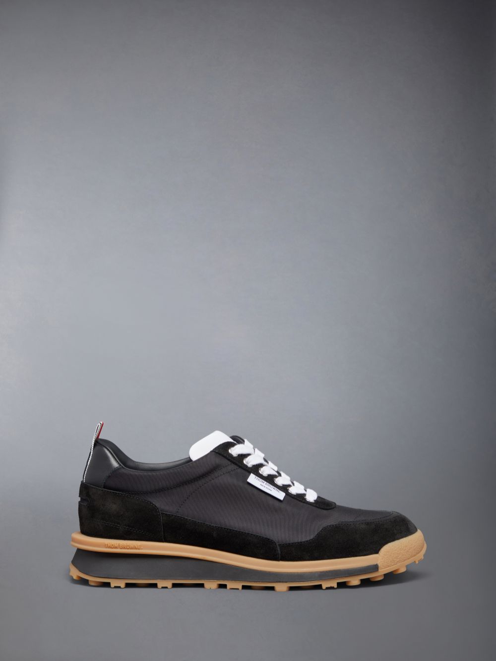 Thom Browne Tech Nylon Alumni Uomo Sneakers Nere | LMY18T21533