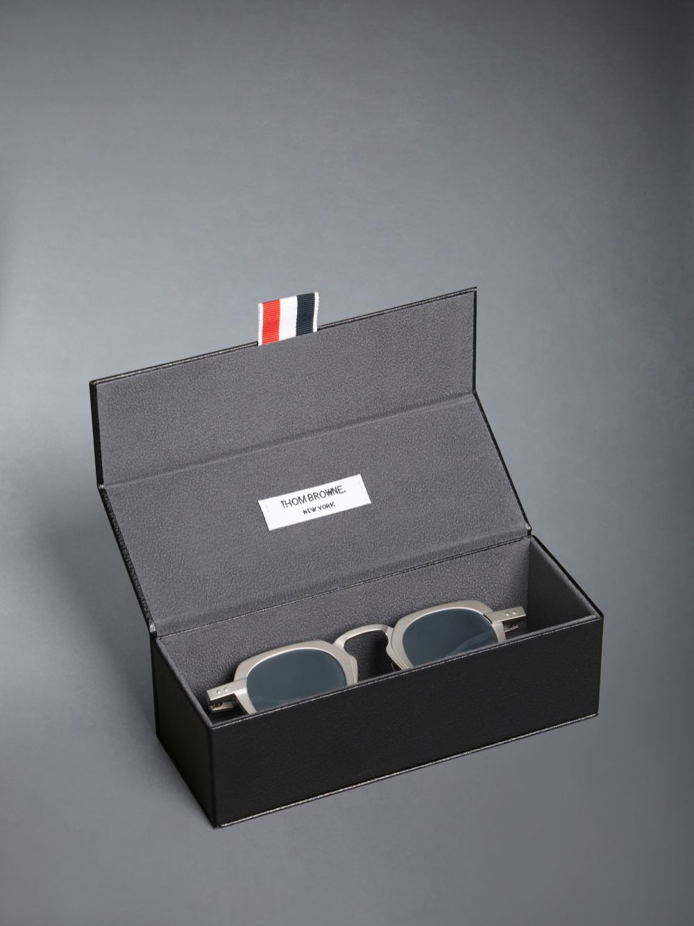 Thom Browne Titanium Square Uomo Occhiali da Sole Argento | PNL92I62553