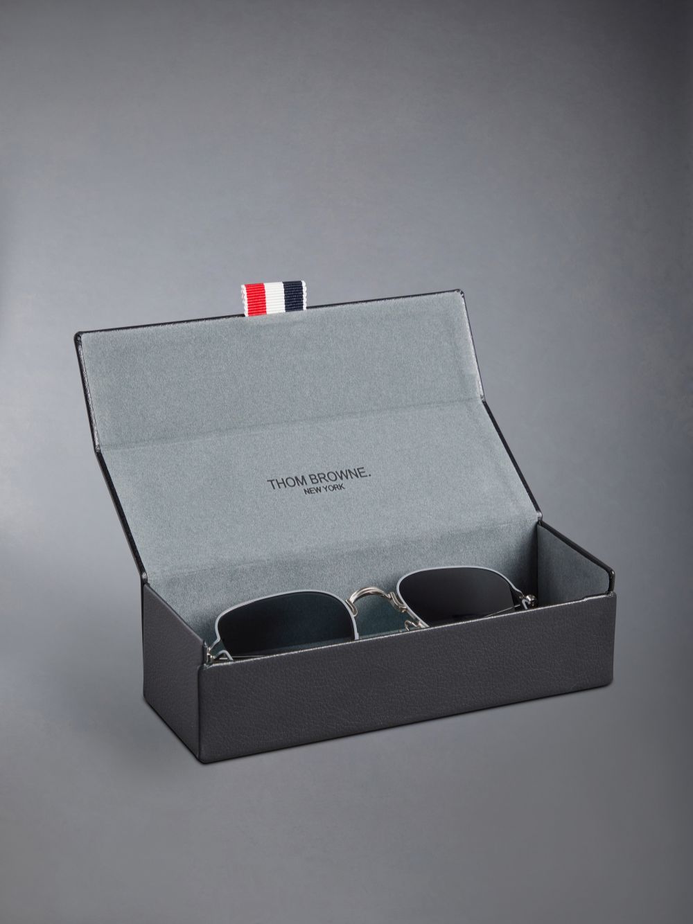 Thom Browne Titanium Square Uomo Occhiali da Sole Argento | TPW56P27706