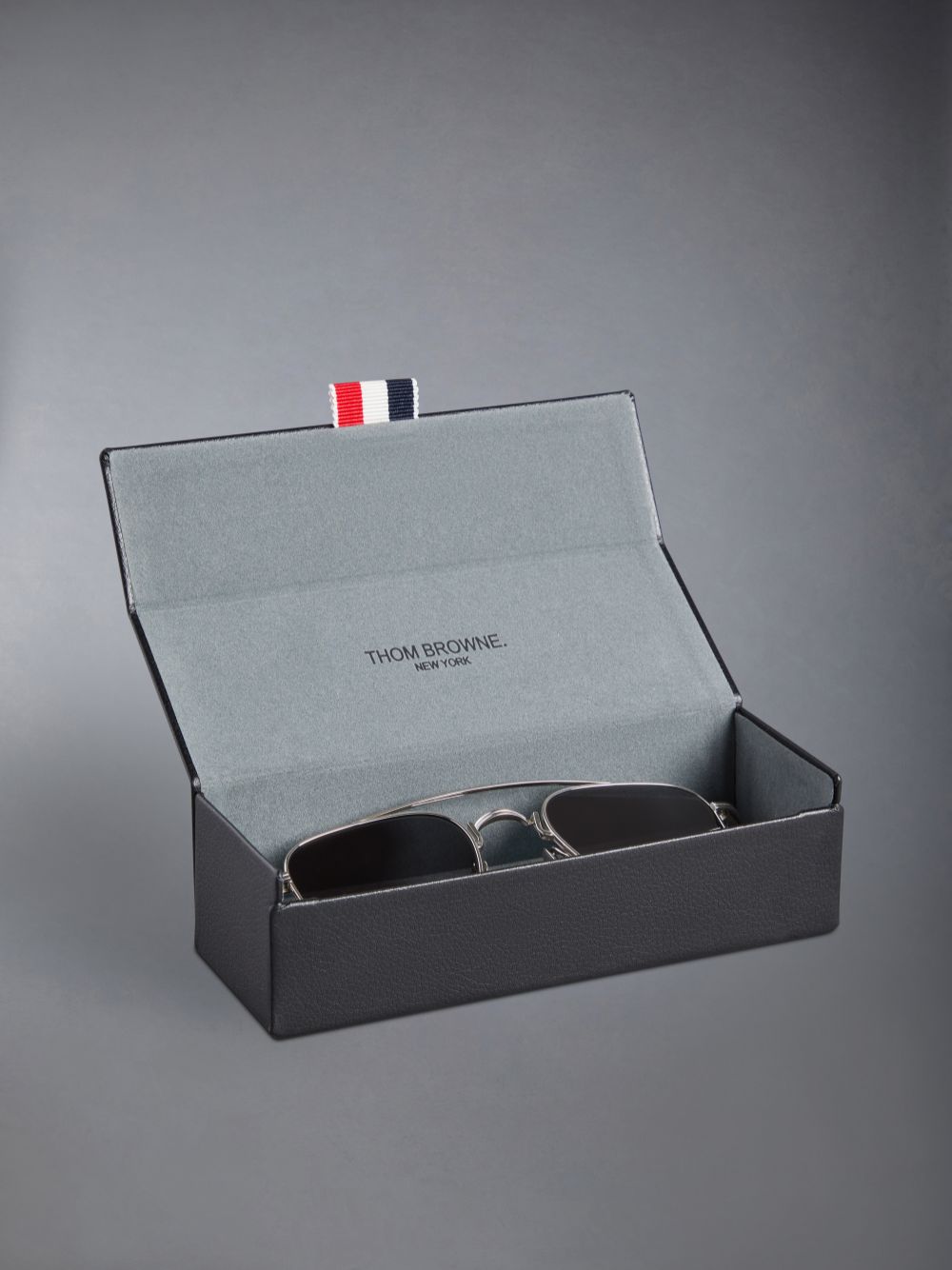 Thom Browne Titanium Squared Aviator Uomo Occhiali da Sole Grigie | EXZ10G96379