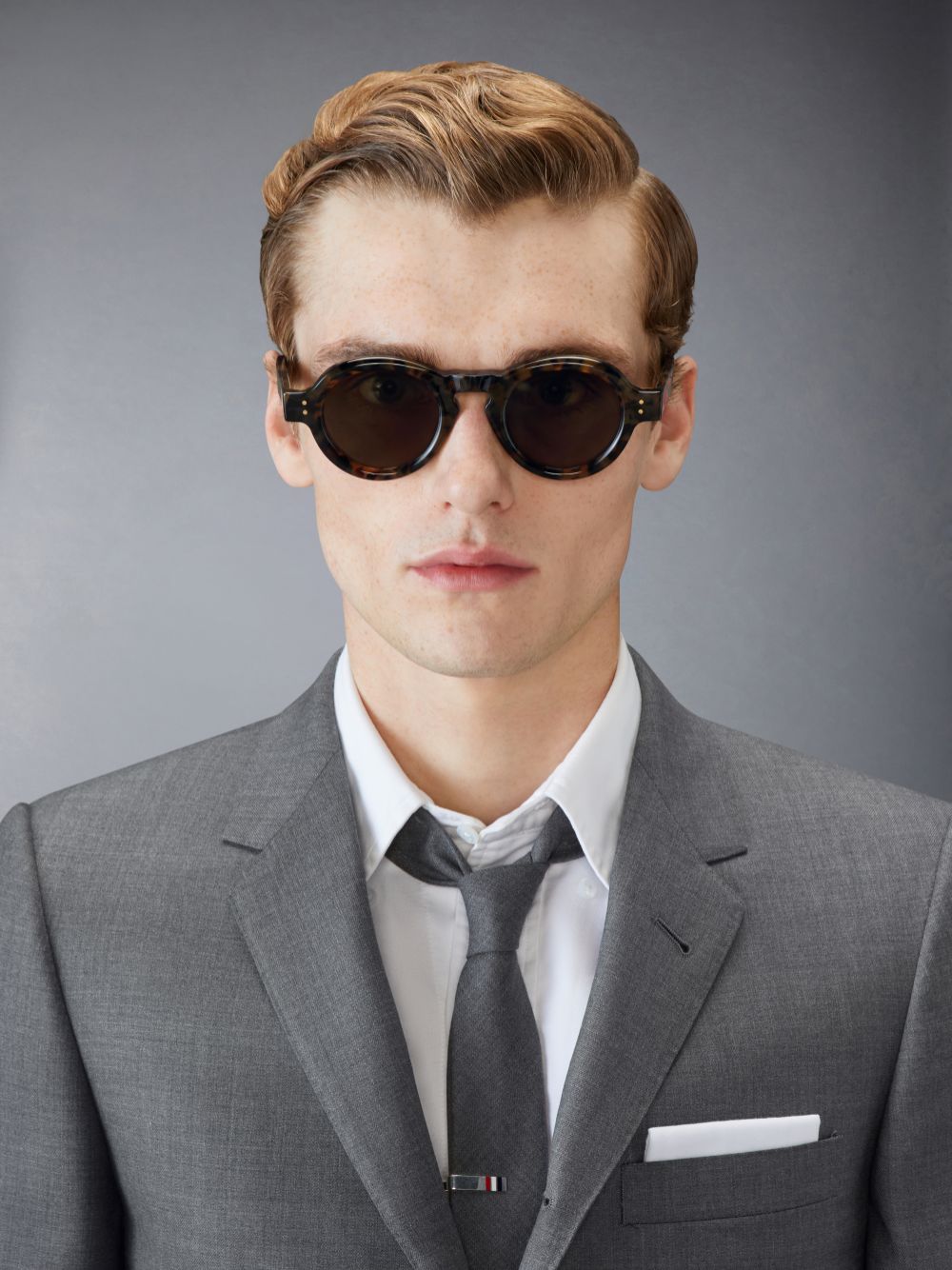 Thom Browne Tokyo Tortoise Acetate Round Uomo Occhiali da Sole Marroni | NZD47Y87191