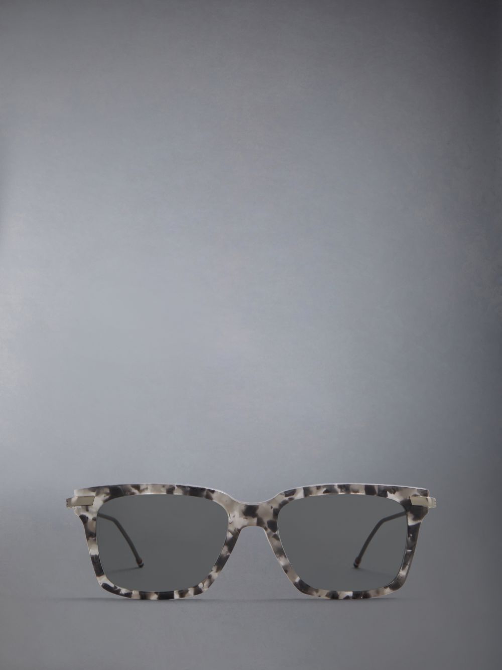 Thom Browne Tortoise Acetate And Titanium Rectangular Uomo Occhiali da Sole Grigie | ZDZ05T66672