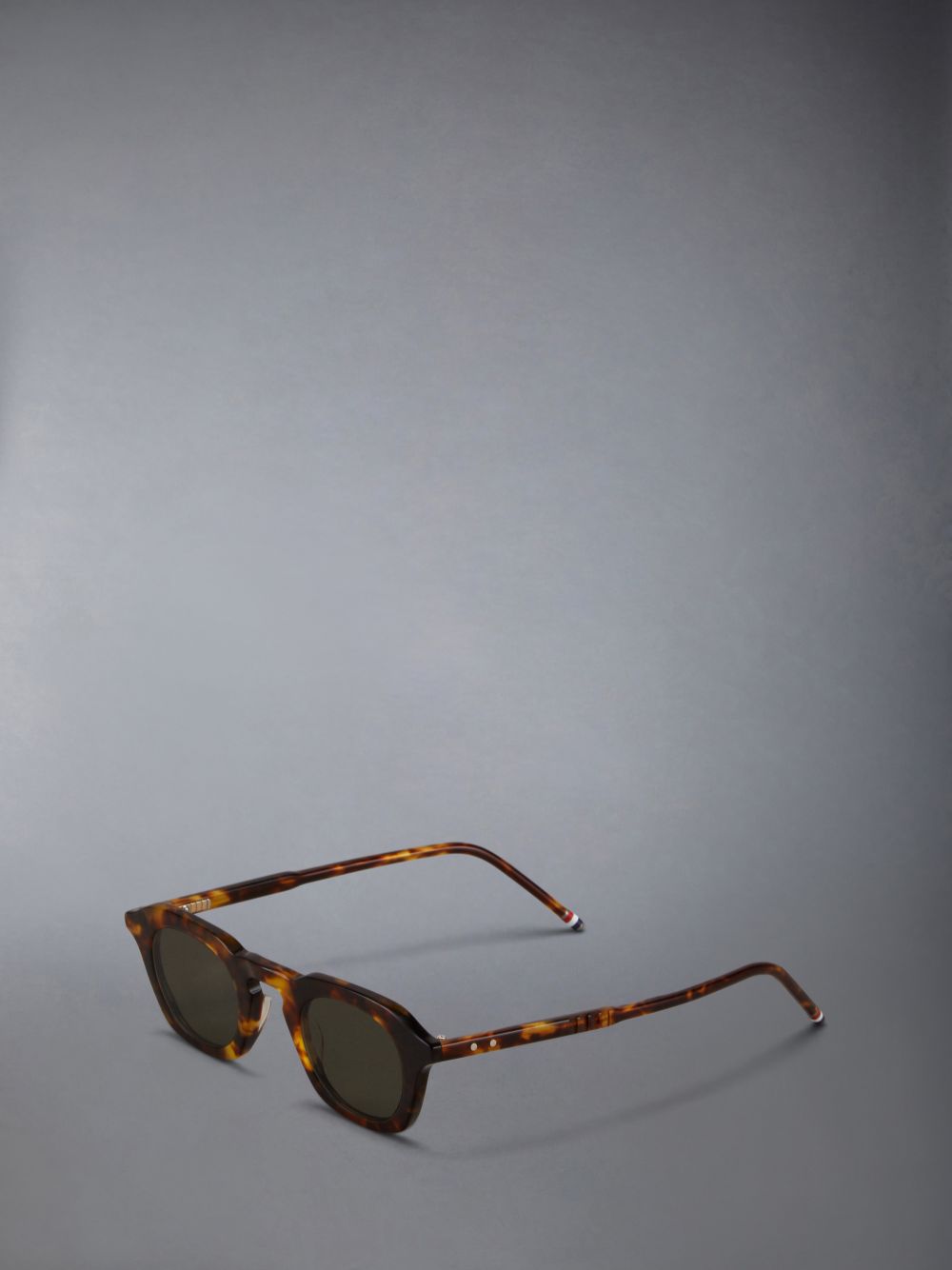 Thom Browne Tortoise Acetate Oval Uomo Occhiali da Sole Marroni | FLX74M25758