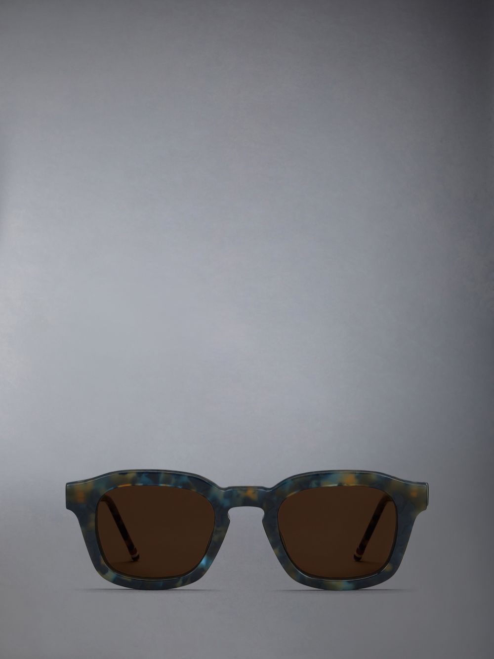 Thom Browne Tortoise Acetate Rectangular Uomo Occhiali da Sole Blu | XUL20J22623