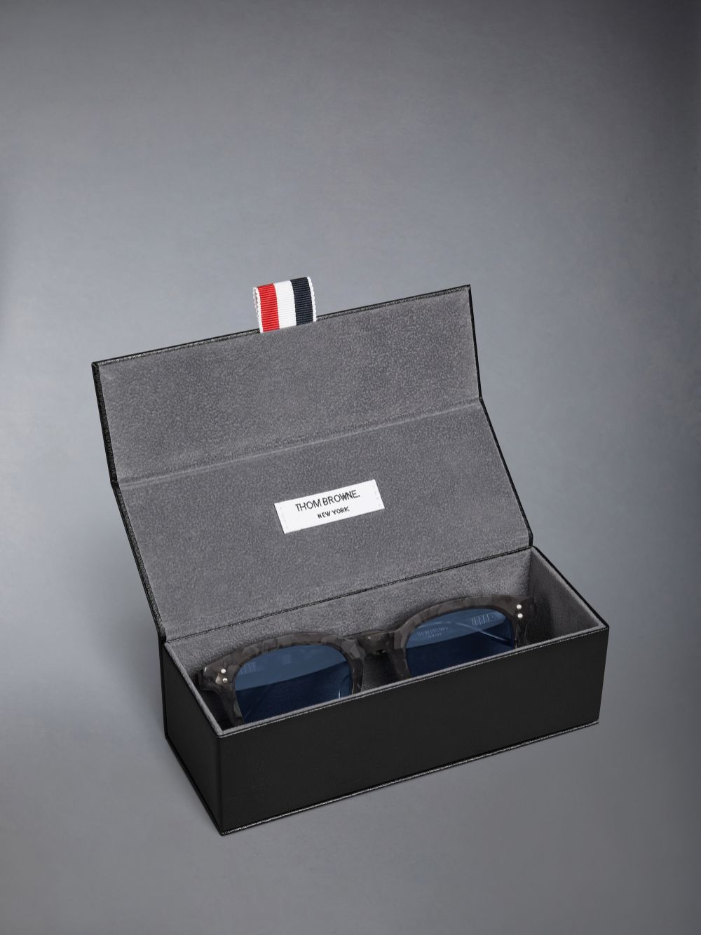 Thom Browne Tortoise Acetate Rectangular Uomo Occhiali da Sole Grigie | LMH08C97078