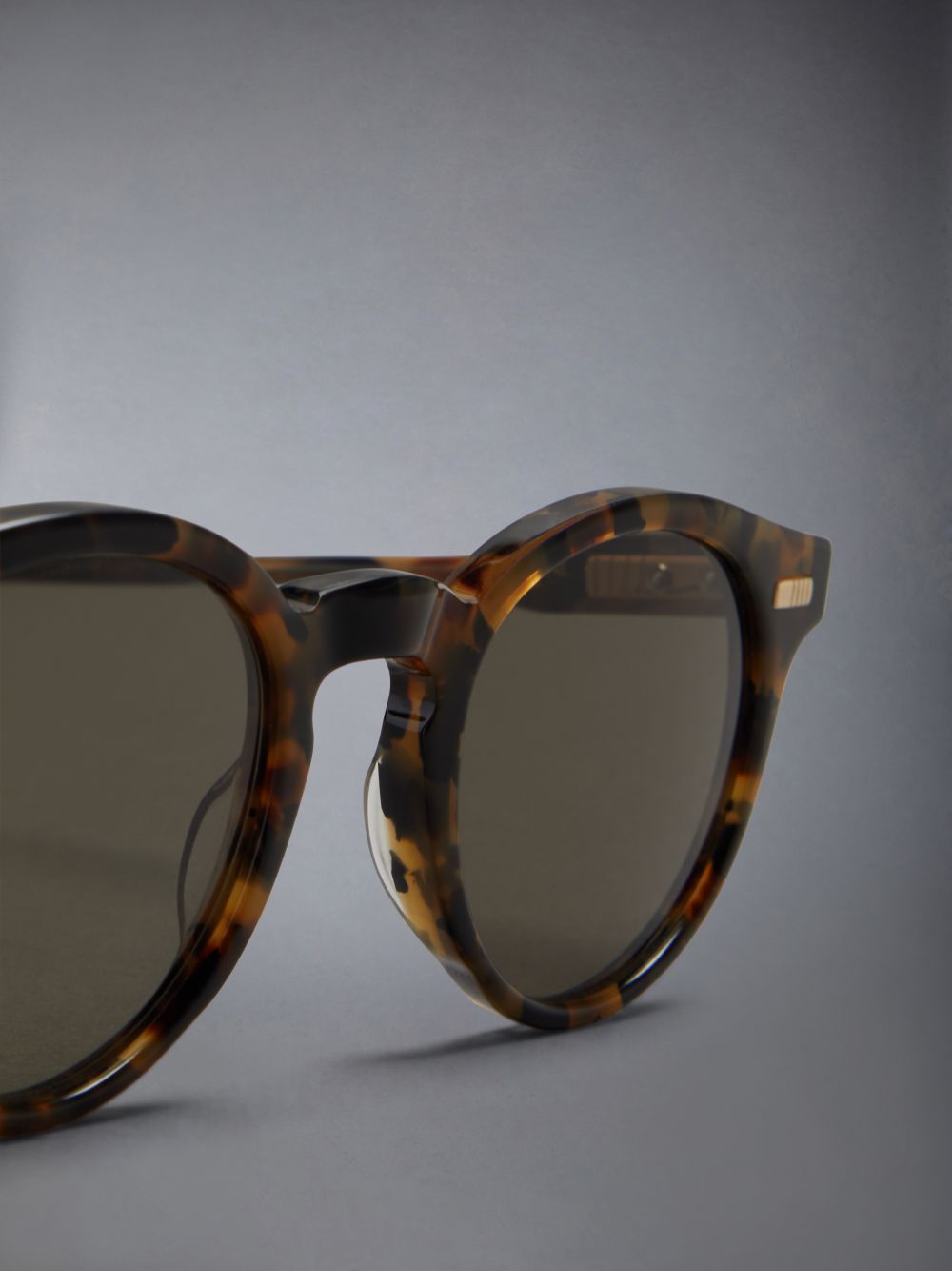 Thom Browne Tortoise Acetate Round Uomo Occhiali da Sole Marroni | VQQ79K02975