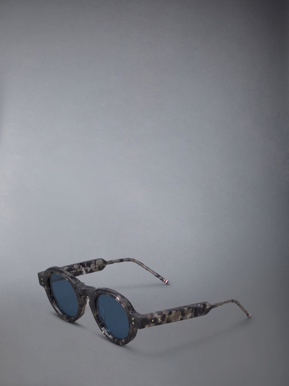 Thom Browne Tortoise Acetate Round Uomo Occhiali da Sole Grigie | EGV83J40426