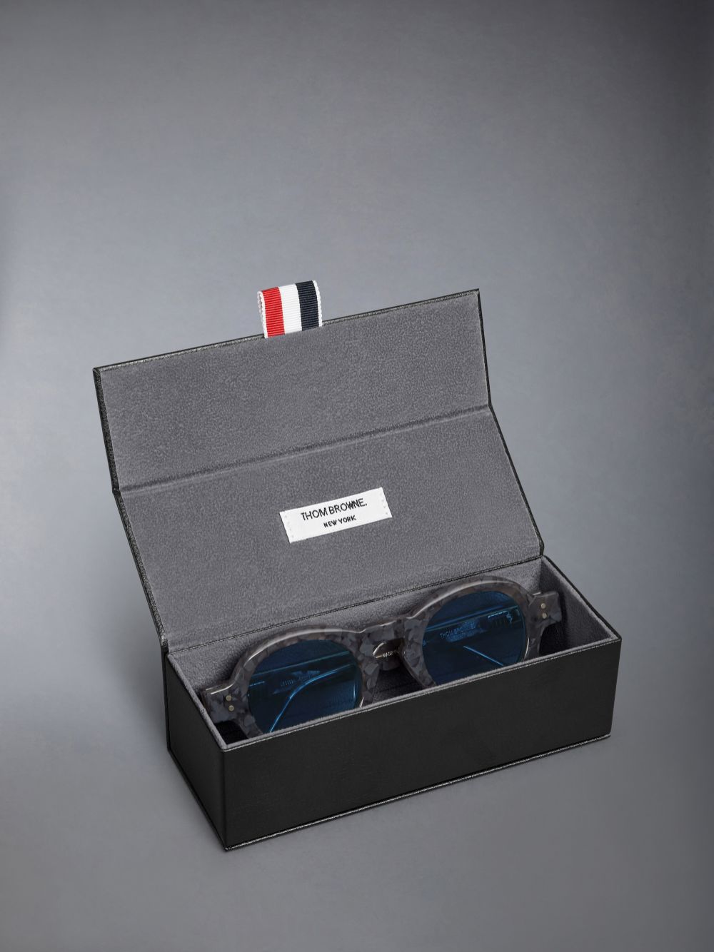 Thom Browne Tortoise Acetate Round Uomo Occhiali da Sole Grigie | EGV83J40426