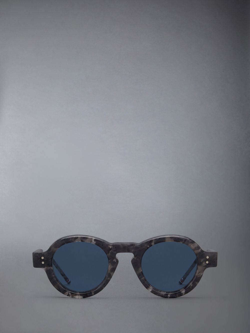 Thom Browne Tortoise Acetate Round Uomo Occhiali da Sole Grigie | EGV83J40426