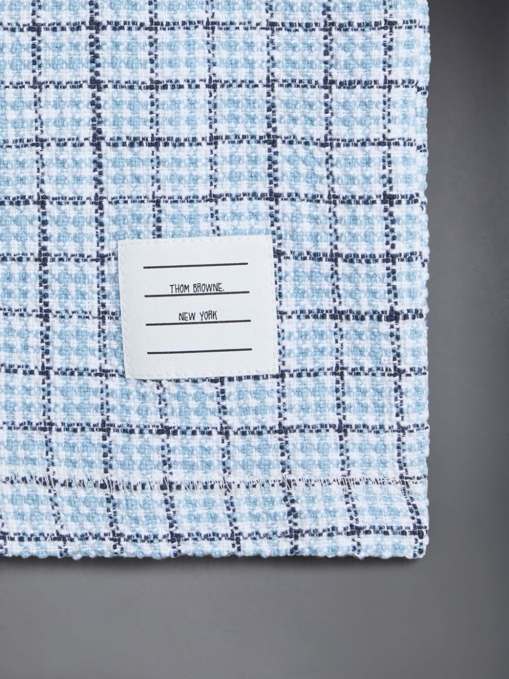 Thom Browne Tweed Jersey Boxy Ragazza Magliette Blu | CWS75C95788