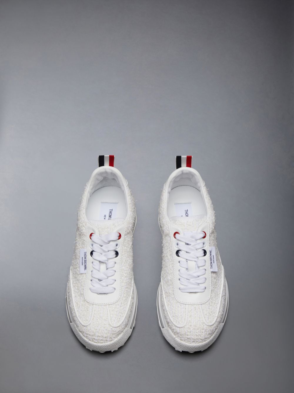 Thom Browne Tweed Tech Runner Donna Sneakers Bianche | NFW76C98605