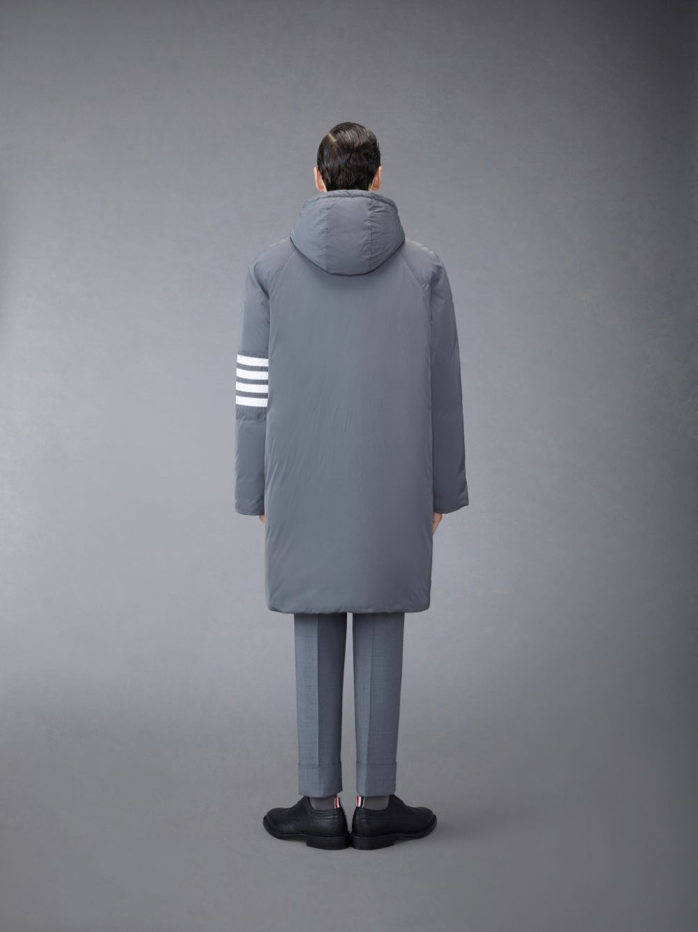 Thom Browne Twill 4-Bar Football Sideline Uomo Parka Grigie | JZN53X20858