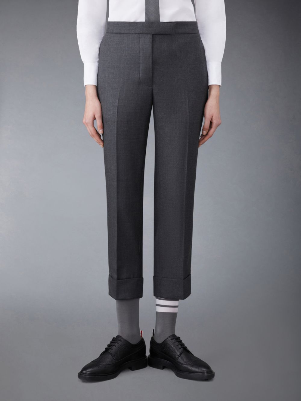 Thom Browne Twill Classic Backstrap Donna Pantaloni Grigie | RUF03W54530