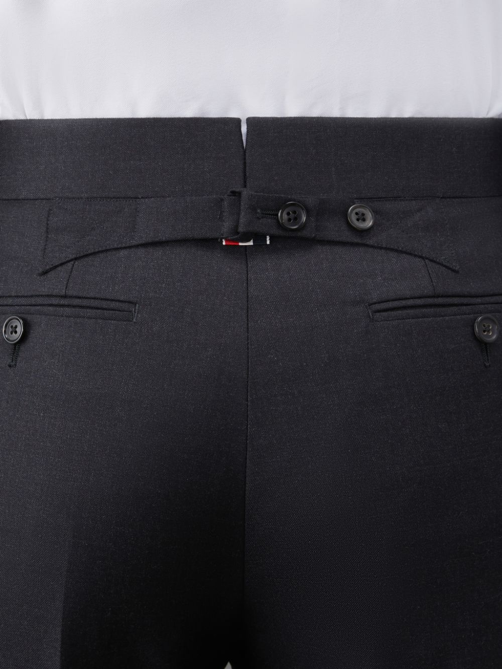 Thom Browne Twill Classic Backstrap Uomo Pantaloni Nere | UNQ79K53416