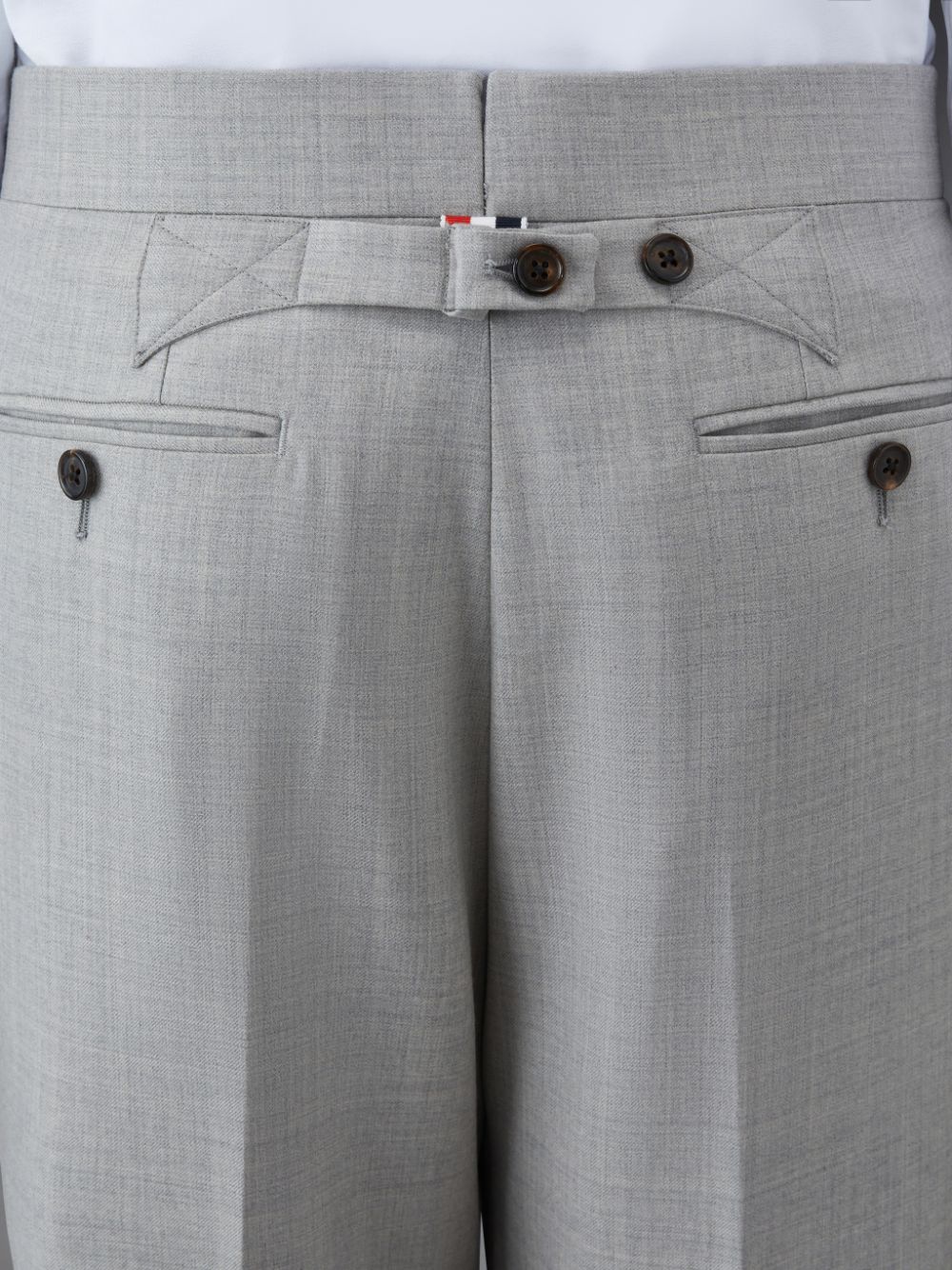 Thom Browne Twill Classic Backstrap Uomo Pantaloni Grigie | VRV45J82689