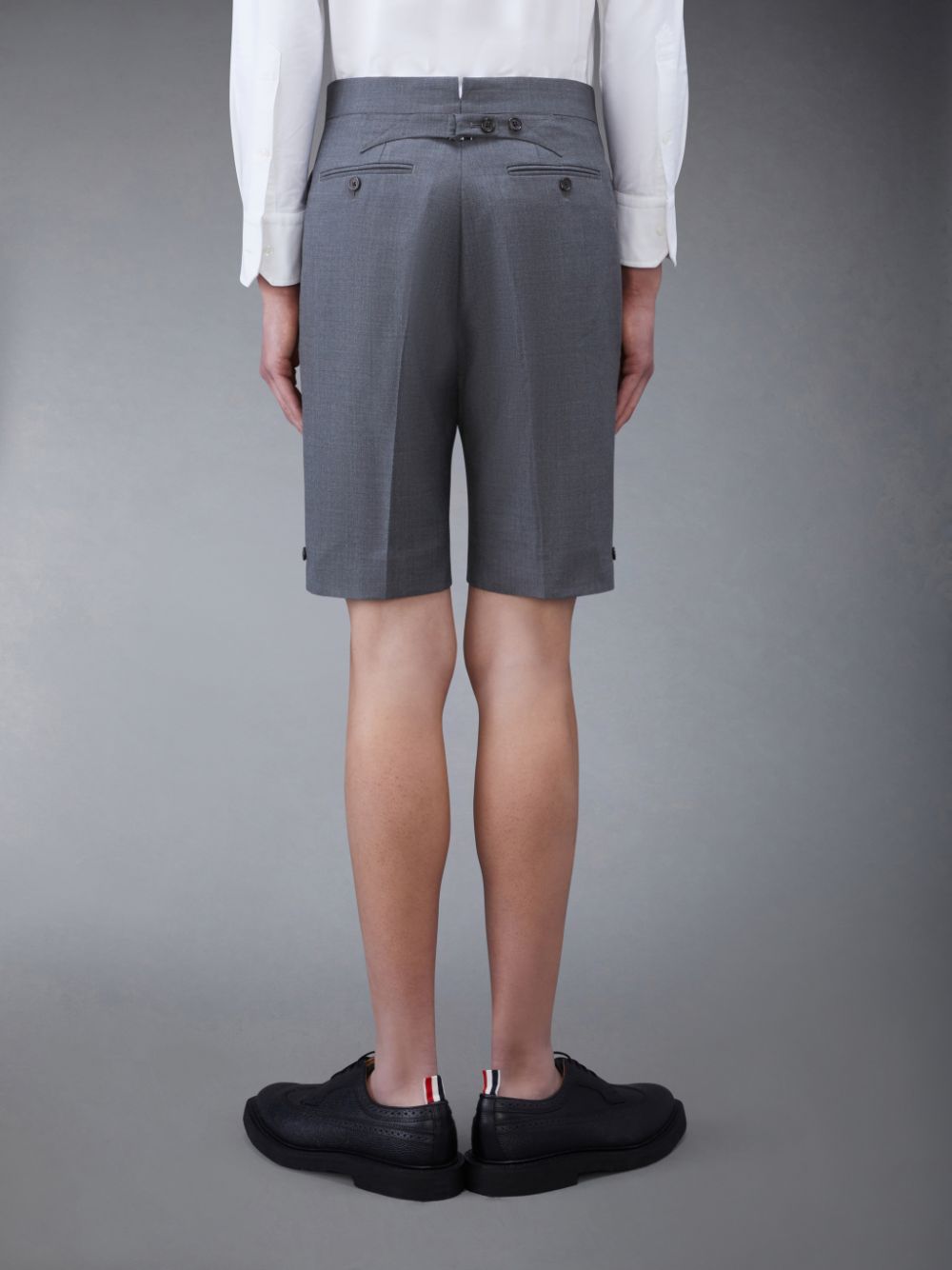 Thom Browne Twill Classic Backstrap Uomo Pantaloncini Grigie | TCF21I49184