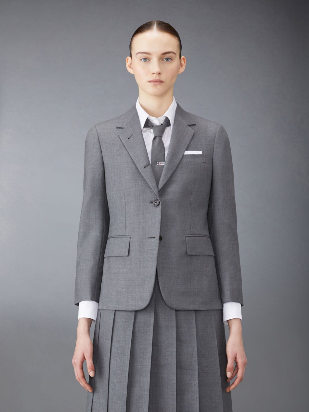 Thom Browne Twill Classic Sport Donna Cappotti Grigie | KXY71W27768