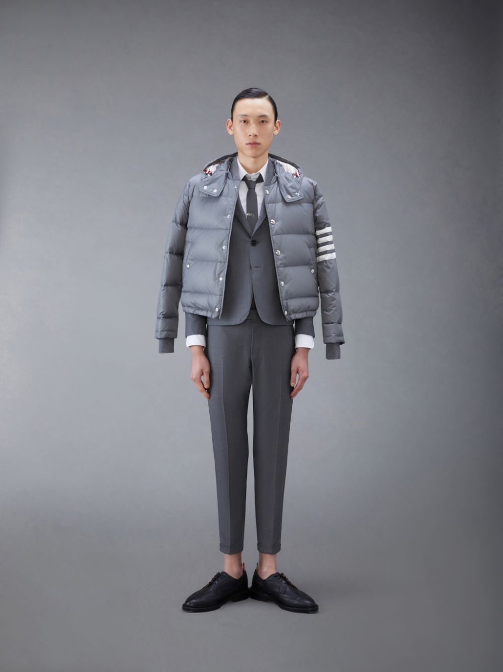 Thom Browne Twill High Armhole Sport Uomo Cappotti Grigie | TJD49N39414