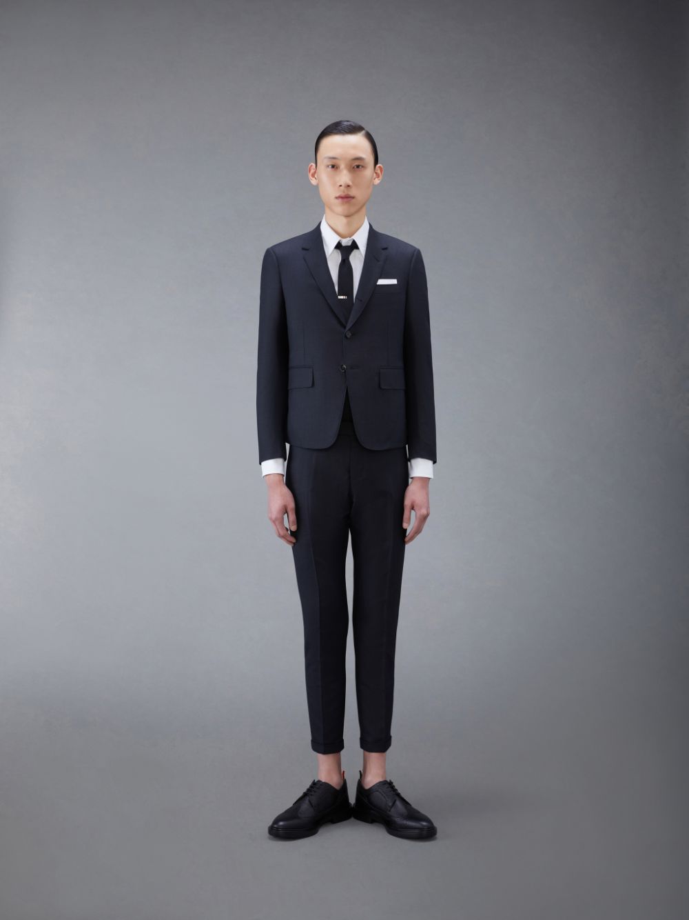 Thom Browne Twill High Armhole Suit and Tie Uomo Cappotti Grigie | MDG31U57567