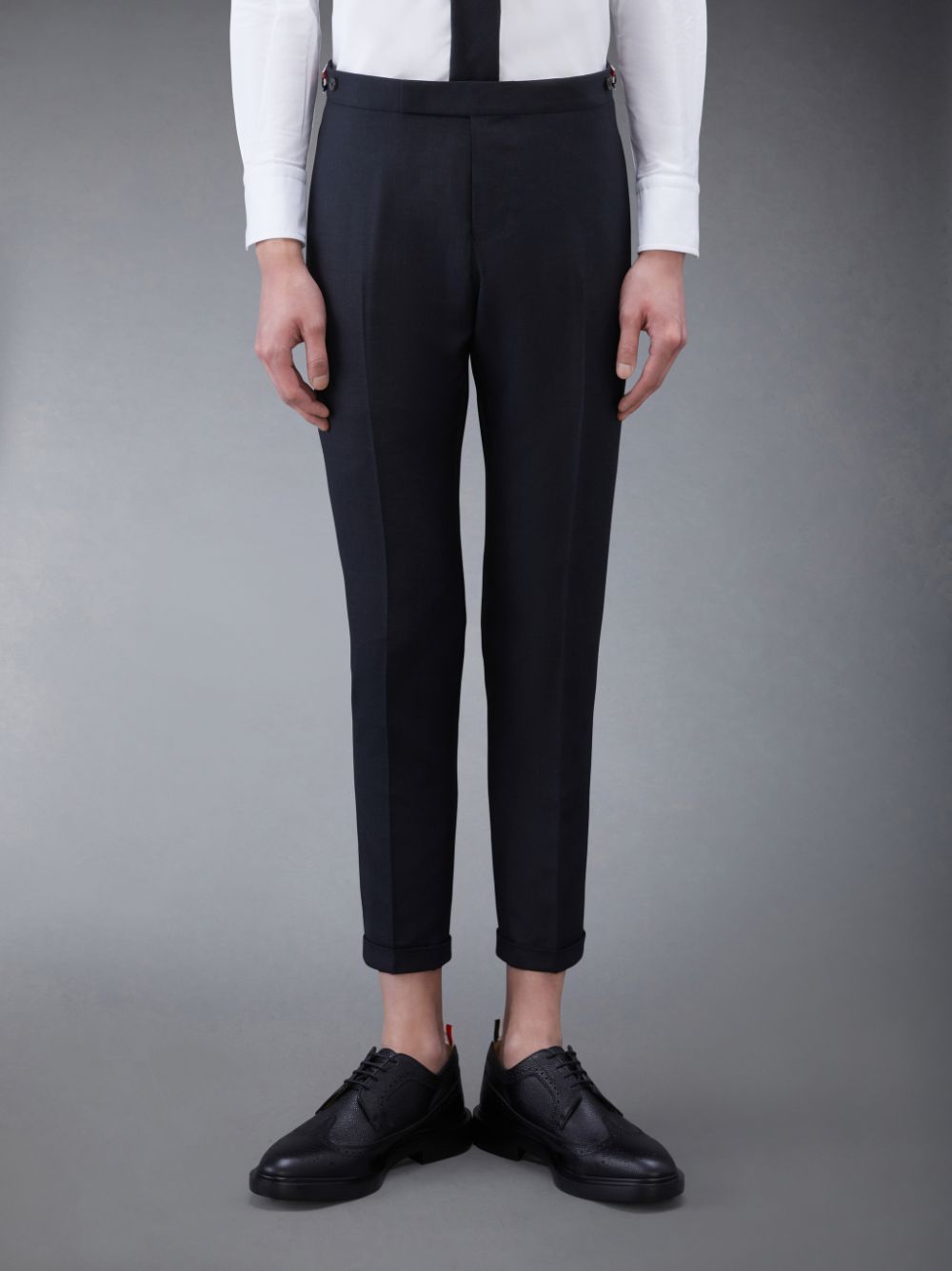 Thom Browne Twill High Armhole Suit and Tie Uomo Cappotti Grigie | MDG31U57567