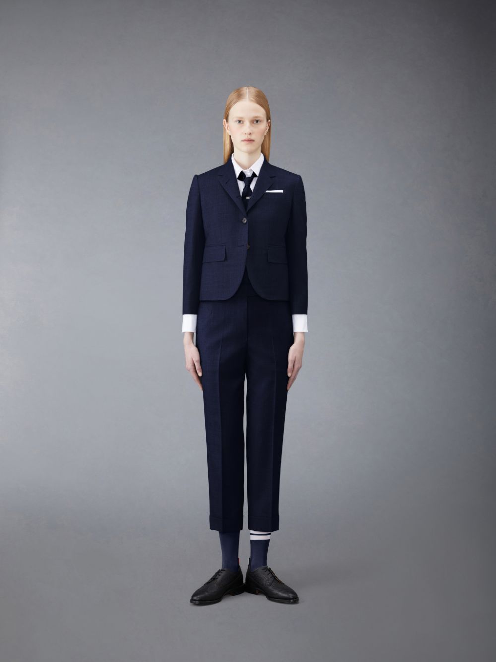 Thom Browne Twill Low Rise Slim Donna Pantaloni Blu | MWX63K45523