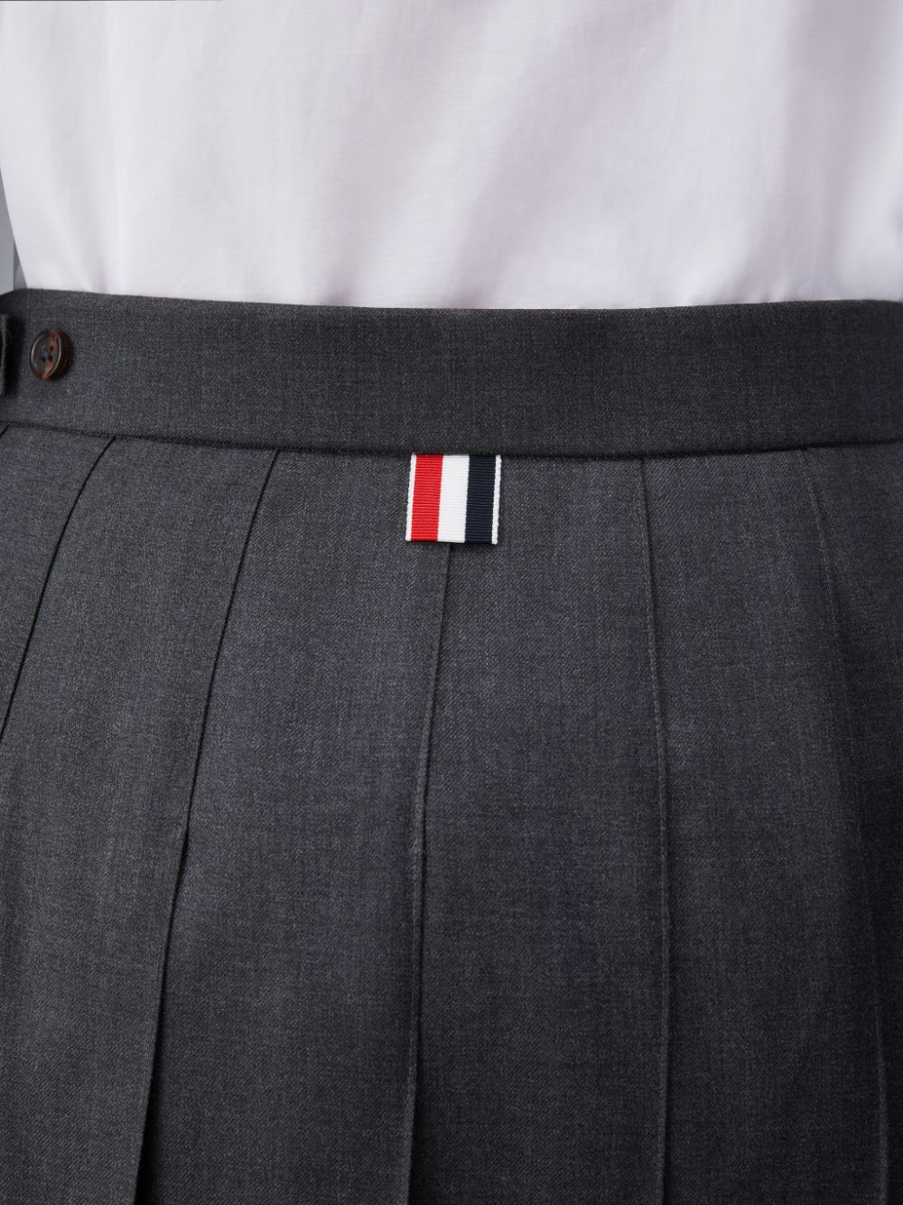 Thom Browne Twill Pleated Long Donna Gonne Grigie | GKT85F32001