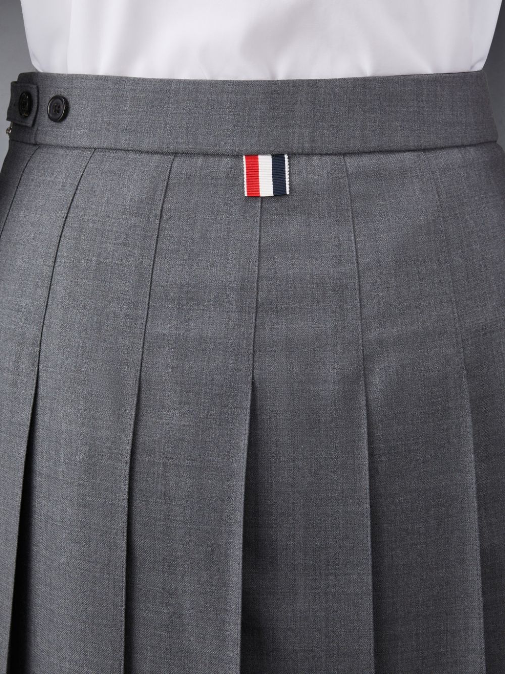 Thom Browne Twill Pleated Midi Donna Gonne Grigie | NJT06O31332