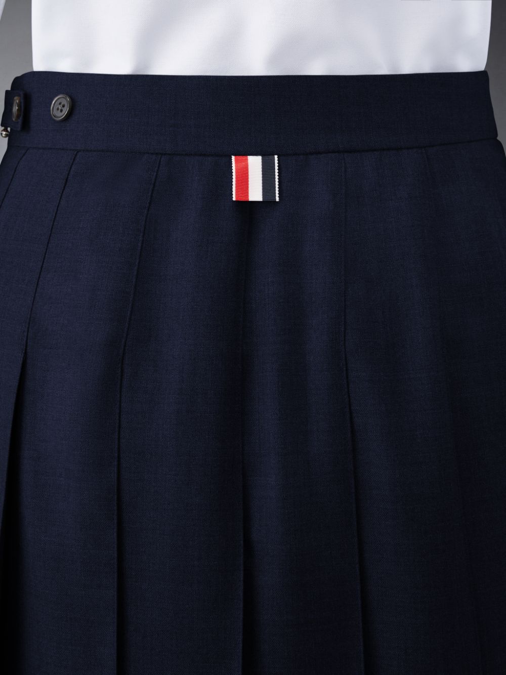 Thom Browne Twill Pleated Mini Donna Gonne Blu | JGV81Z64862