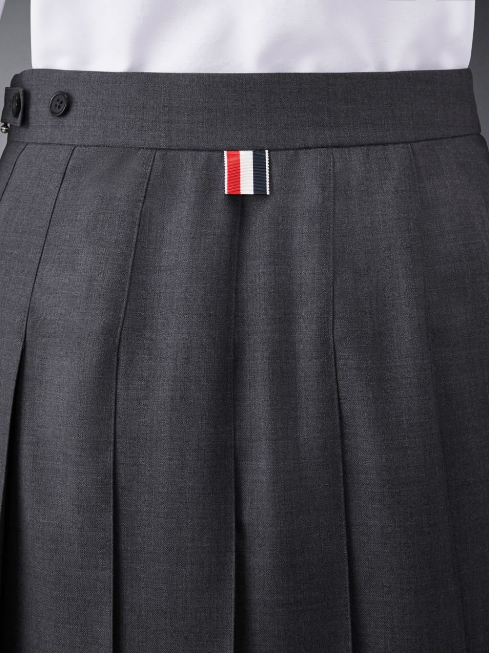 Thom Browne Twill Pleated Mini Donna Gonne Grigie | GJZ47X36912