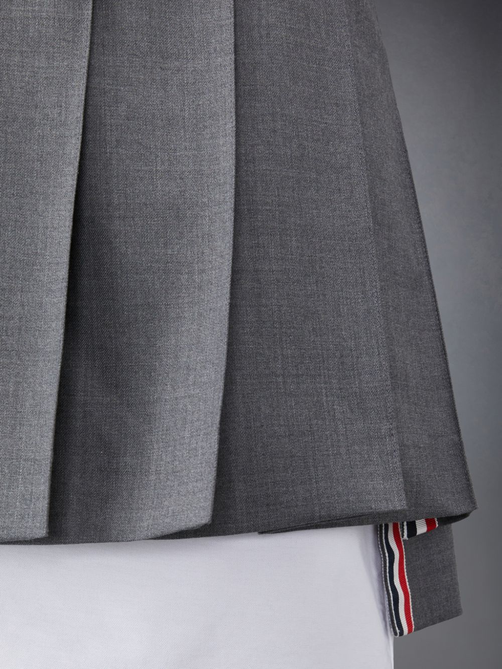 Thom Browne Twill Pleated Mini Donna Gonne Grigie | DVC36Y49118