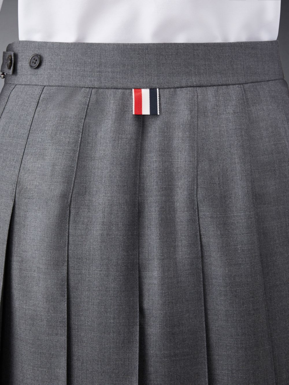 Thom Browne Twill Pleated Mini Donna Gonne Grigie | DVC36Y49118