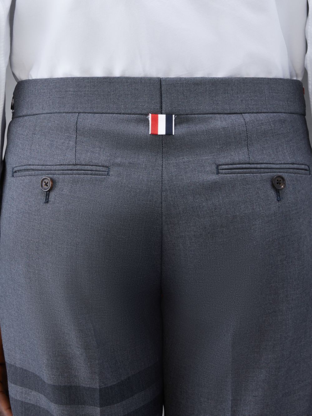 Thom Browne Twill School Uniform 4-Bar Low Rise Skinny Uomo Pantaloni Grigie | MUW04H62938