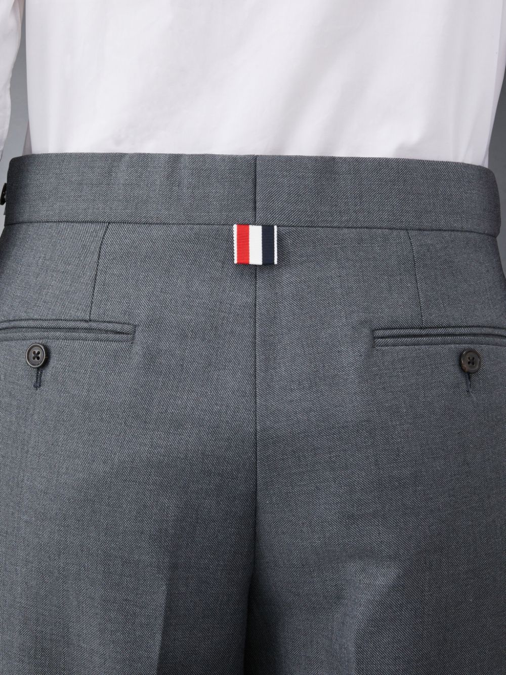 Thom Browne Twill School Uniform 4-Bar Low Rise Skinny Donna Pantaloni Grigie | SMI99P81406