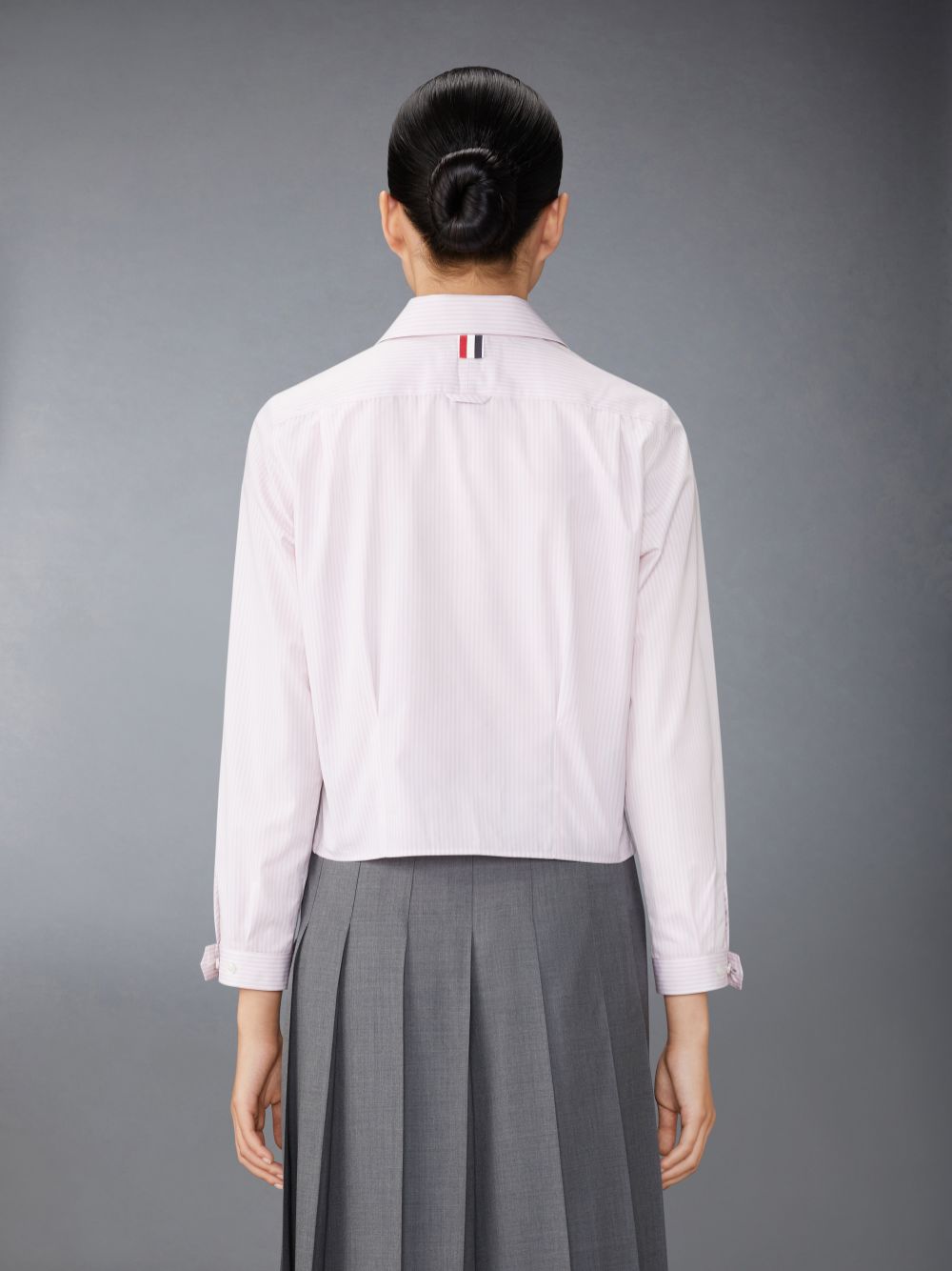 Thom Browne University Stripe Poplin Tucked Donna Camicie Rosa | YDD29Y84132