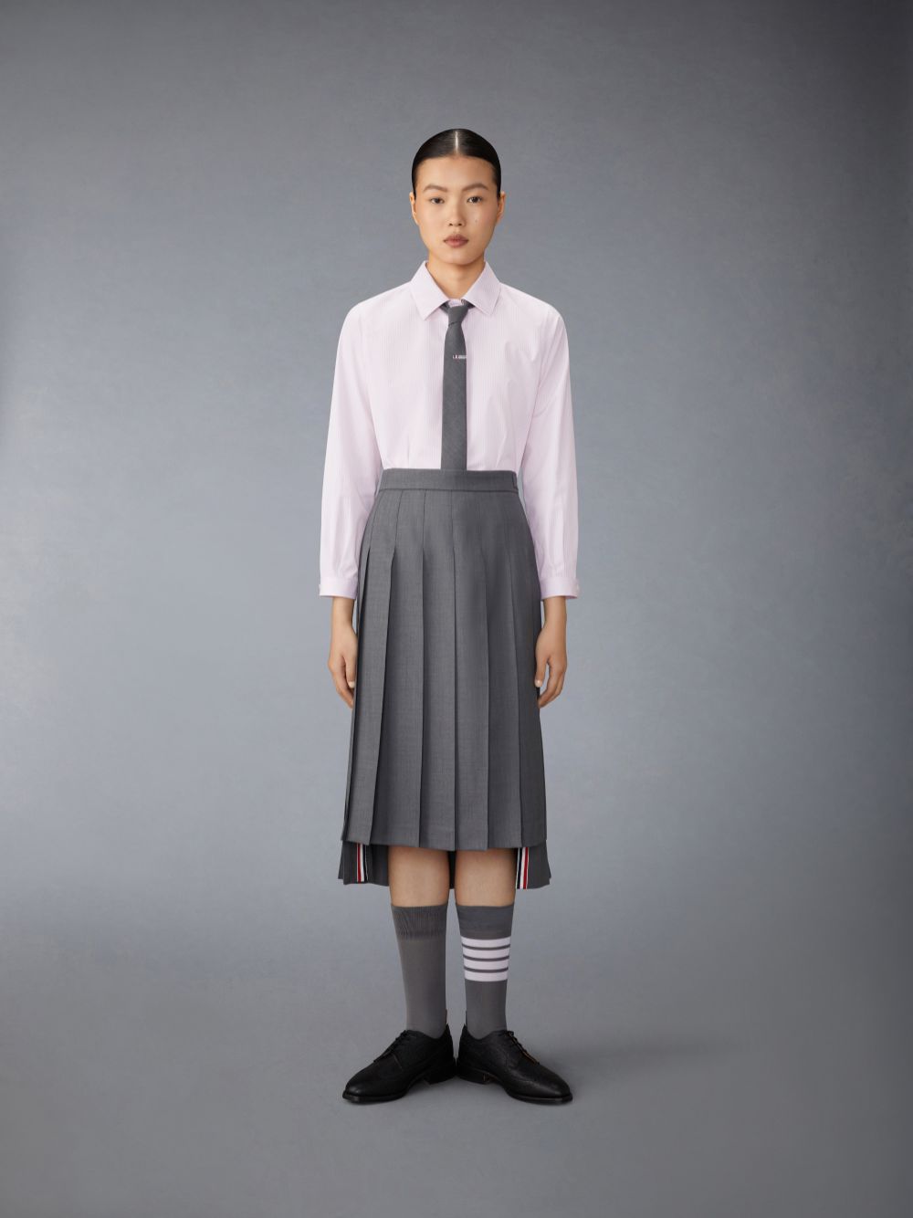 Thom Browne University Stripe Poplin Tucked Donna Camicie Rosa | YDD29Y84132