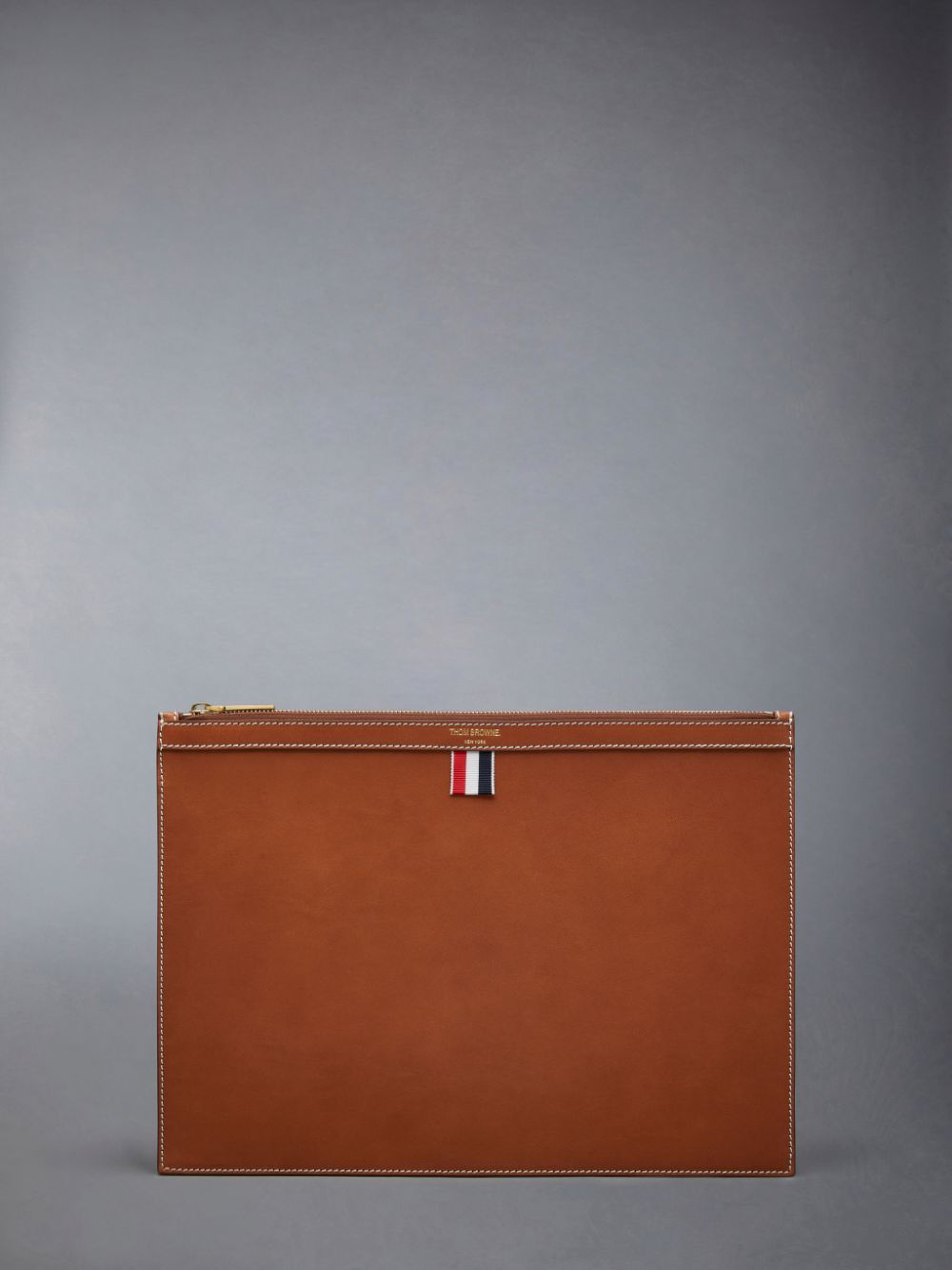 Thom Browne Vacchetta Leather Medium Document Holder Uomo Borse Per Documenti Marroni | BTH59F64200