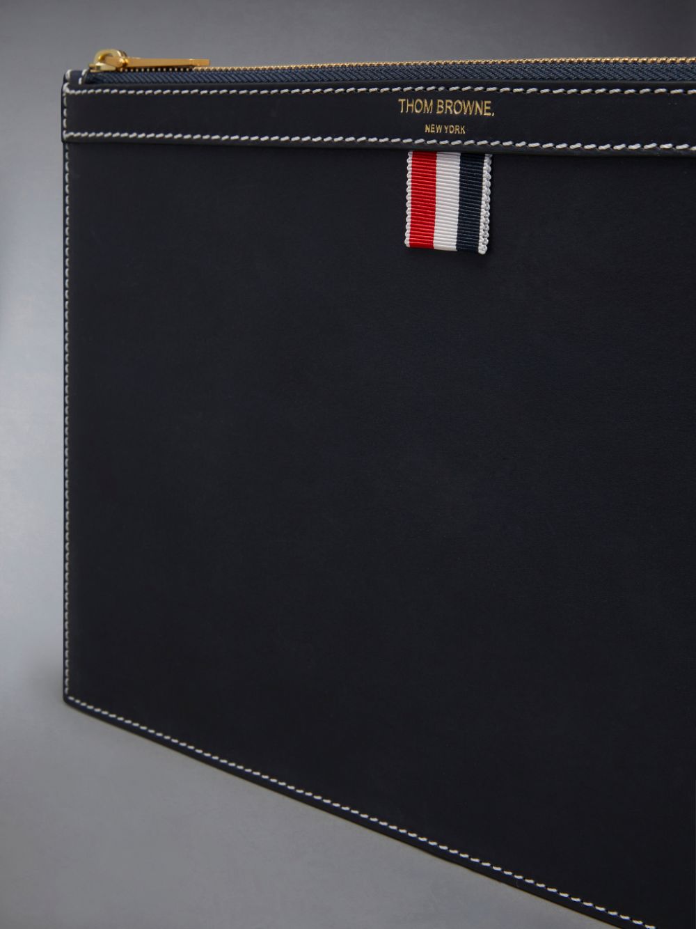 Thom Browne Vacchetta Leather Small Uomo Custodia Per Carte Blu | CML03D49870