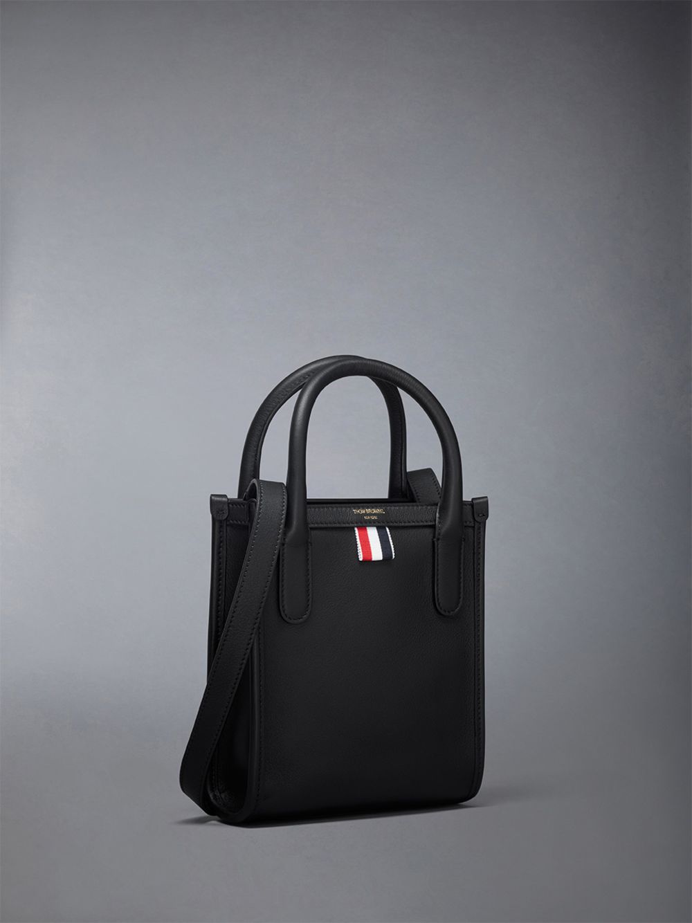 Thom Browne Vertical Mini in Smooth Calf Donna Borse Tote Nere | MKF42E39324