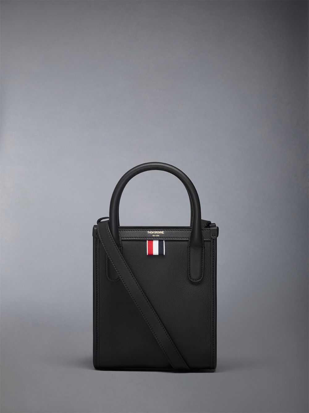 Thom Browne Vertical Mini in Smooth Calf Donna Borse Tote Nere | MKF42E39324