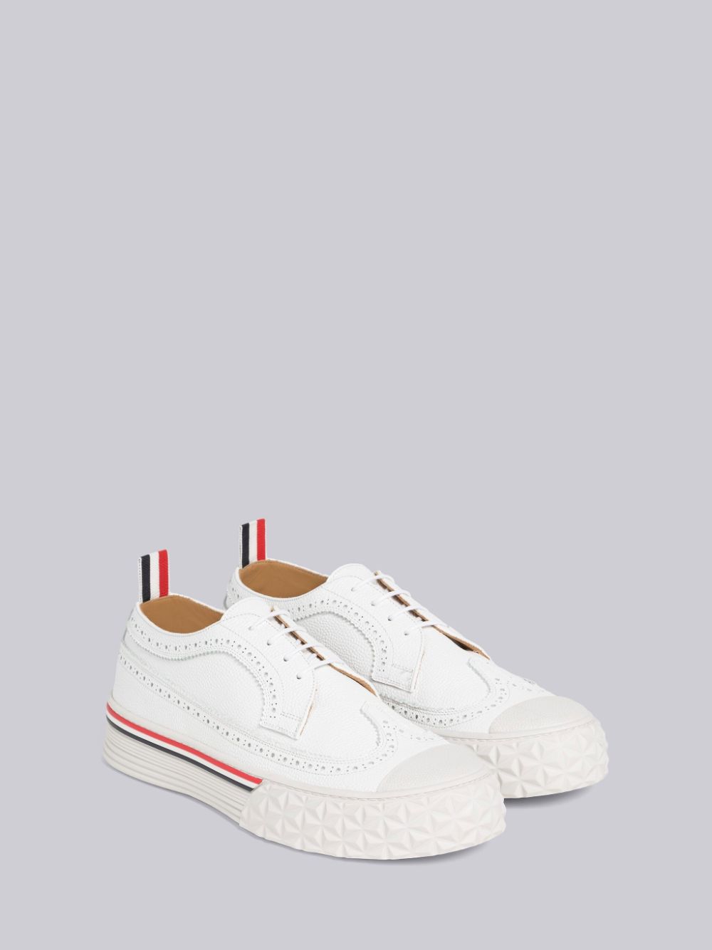 Thom Browne Vitello Calf Longwing Collegiate Low Top Donna Sneakers Bianche | PHN94Z65920