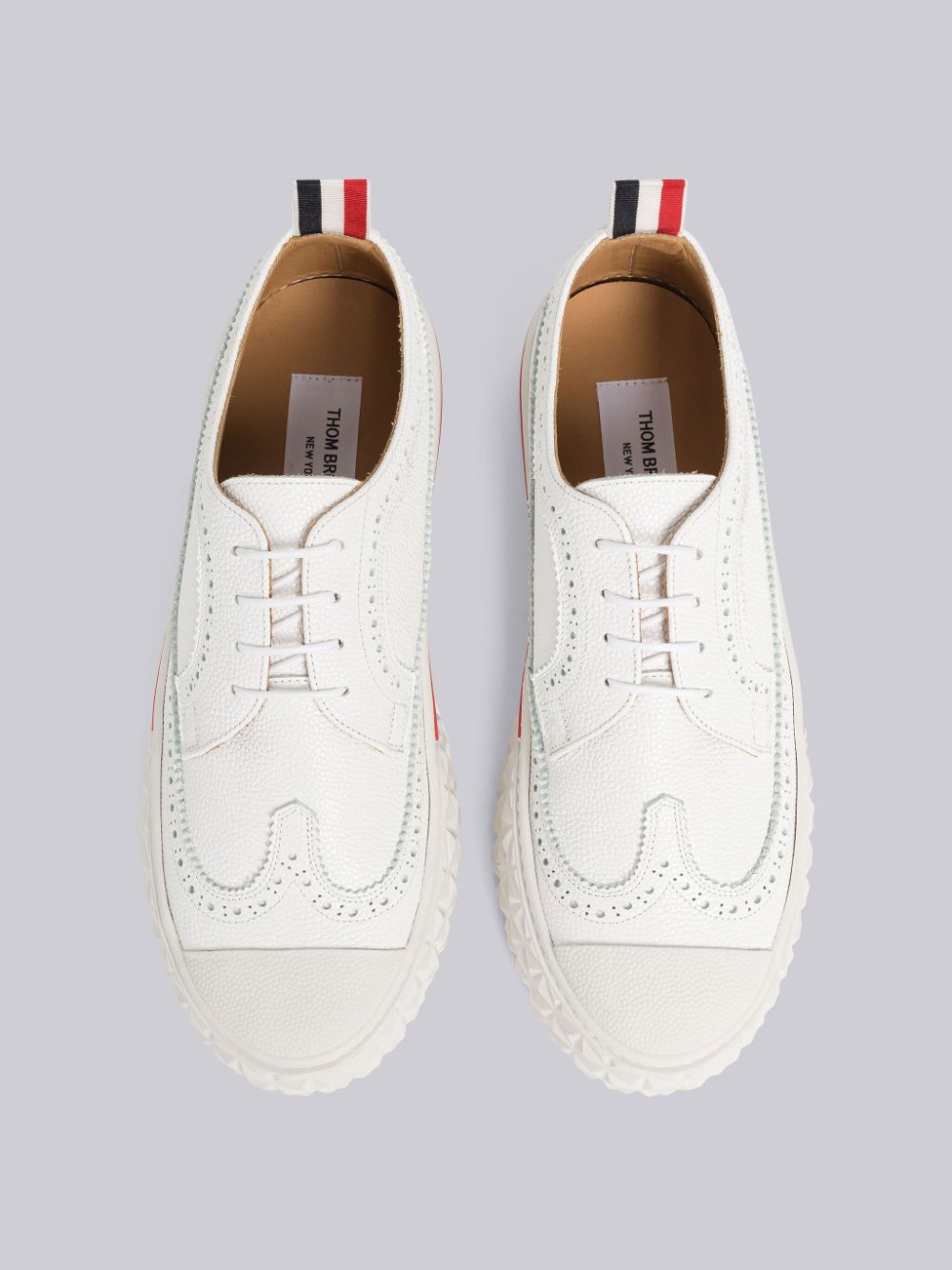 Thom Browne Vitello Calf Longwing Collegiate Low Top Donna Sneakers Bianche | PHN94Z65920