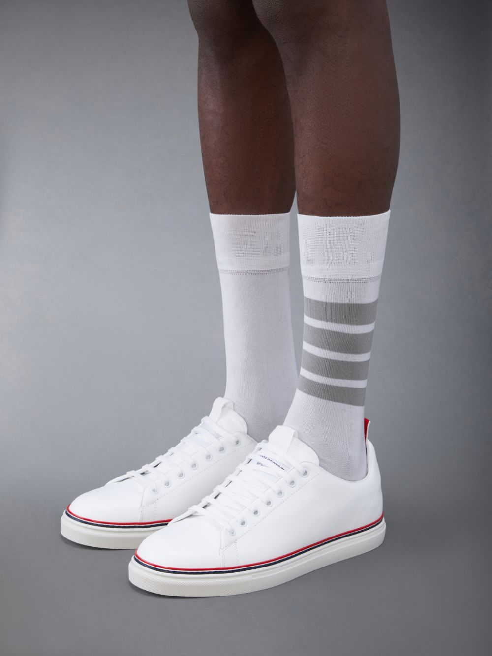 Thom Browne Vitello Calf Tennis Uomo Sneakers Bianche | XHE95Z79254